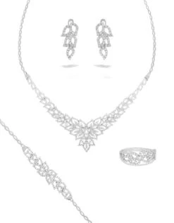 Parure Alyssa(Parure Alyssa) -MAISON ISOR Boutique Maison Isor Alyssa Or Blanc Redimensionne