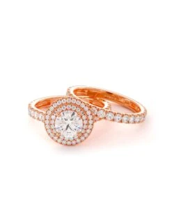 Duo Orphée(Duo Orphee 1) -MAISON ISOR Boutique Maison Isor Duos Solitaire Alliance Orphee Or Rose Redimens b0314cb0 f144 4e12 86b7 a65110818bb0