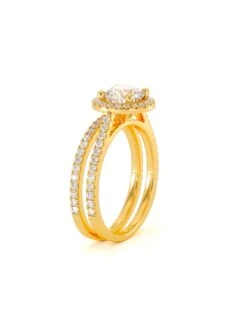 Duo Fidji(Duo Fidji) -MAISON ISOR Boutique Maison Isor Duos Solitaire Alliance Sara Or Jaune Position2