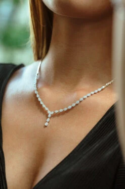 Parure Lotus(Parure Lotus) -MAISON ISOR Boutique Maison Isor Parure 4 Pieces Lotus Or Blanc Collier