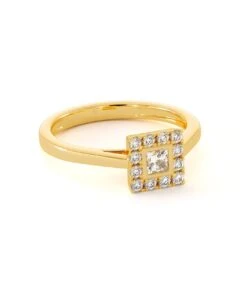 Solitaire Lila(Solitaire Lila) -MAISON ISOR Boutique Maison Isor Solitaire Lila Or Jaune 003