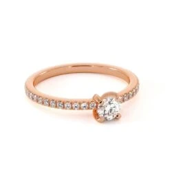 Solitaire Prunelle(Solitaire Prunelle) -MAISON ISOR Boutique Maison Isor Solitaire Prunelle Or Rose 003