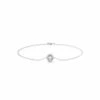 Bracelet Alison(Bracelet Alison) -MAISON ISOR Boutique bracelet ovale halo or blanc